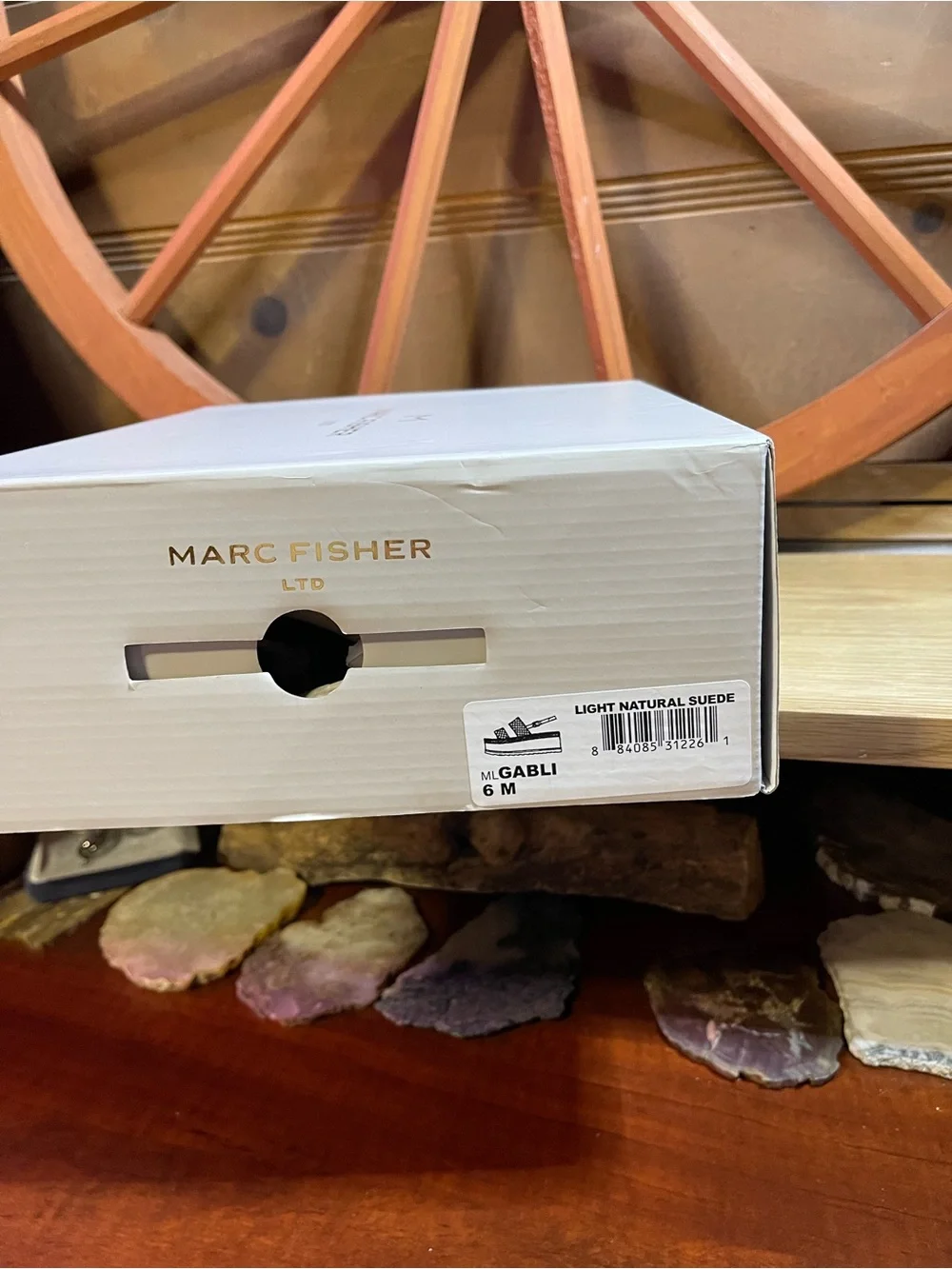 NIB Marc Fisher LTD # MLGABLI Espadrille Platform Wedge Sandal /Slingback Sz 6M